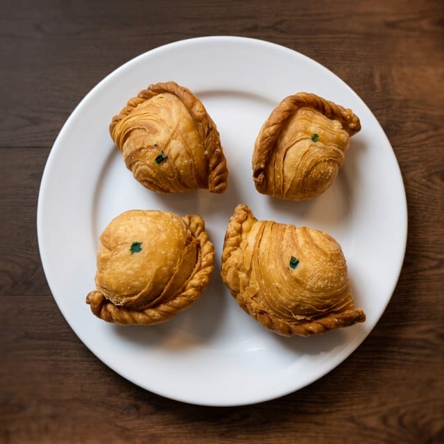 Mung Bean Curry Puff.